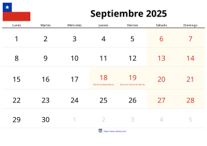 September 2025 Kalender