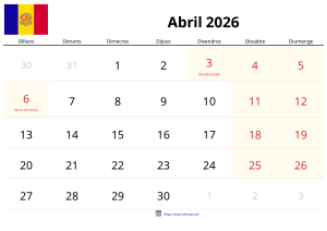 April 2026 Kalender