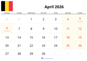 April 2026 Calendar April 2026 Calendar