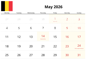 May 2026 Calendar May 2026 Calendar