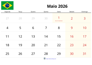 Mai 2026 Kalender