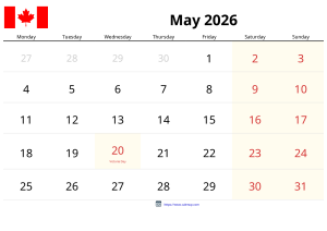 May 2026 Calendar