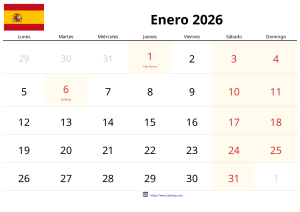 Januar 2026 Kalender