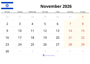 November 2026 Kalender November 2026 Kalender