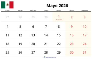 Mei 2026 Kalender