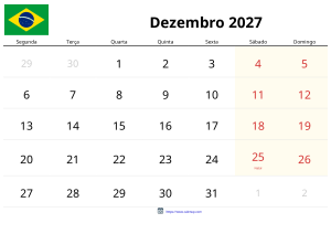 Desember 2027 Kalender