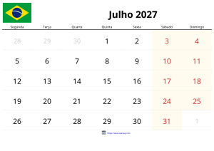 Juli 2027 Kalender