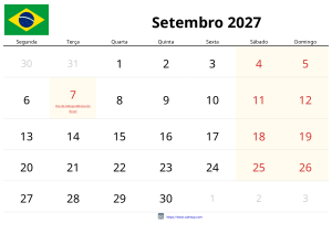 September 2027 Kalender