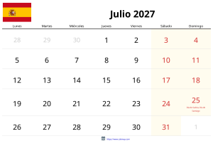 Juli 2027 Kalender