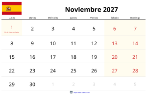 November 2027 Kalender