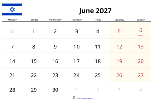 June 2027 Calendar June 2027 Calendar