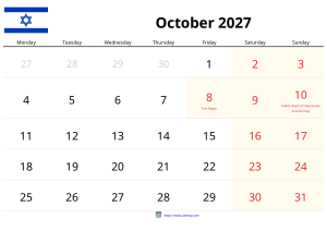 October 2027 Calendar October 2027 Calendar
