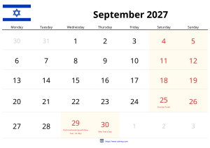 September 2027 Calendar September 2027 Calendar