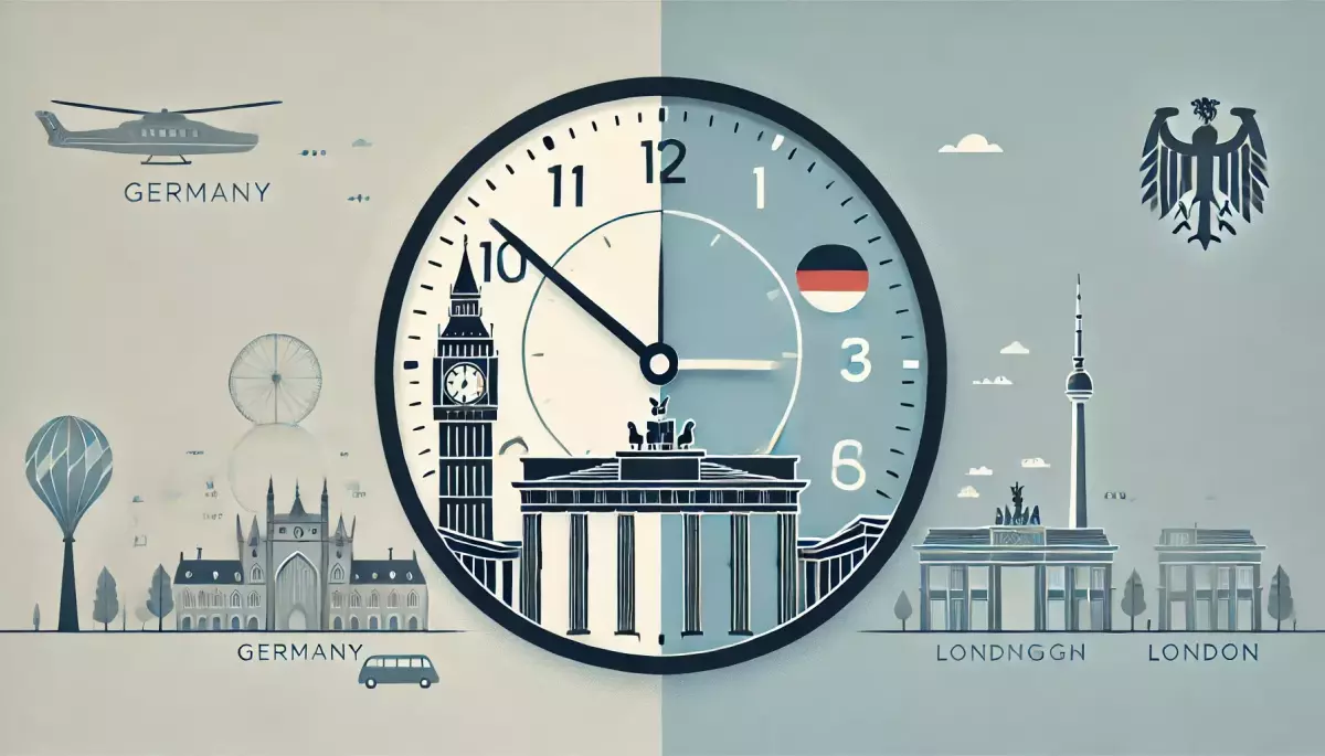 Time Difference between Germany and London