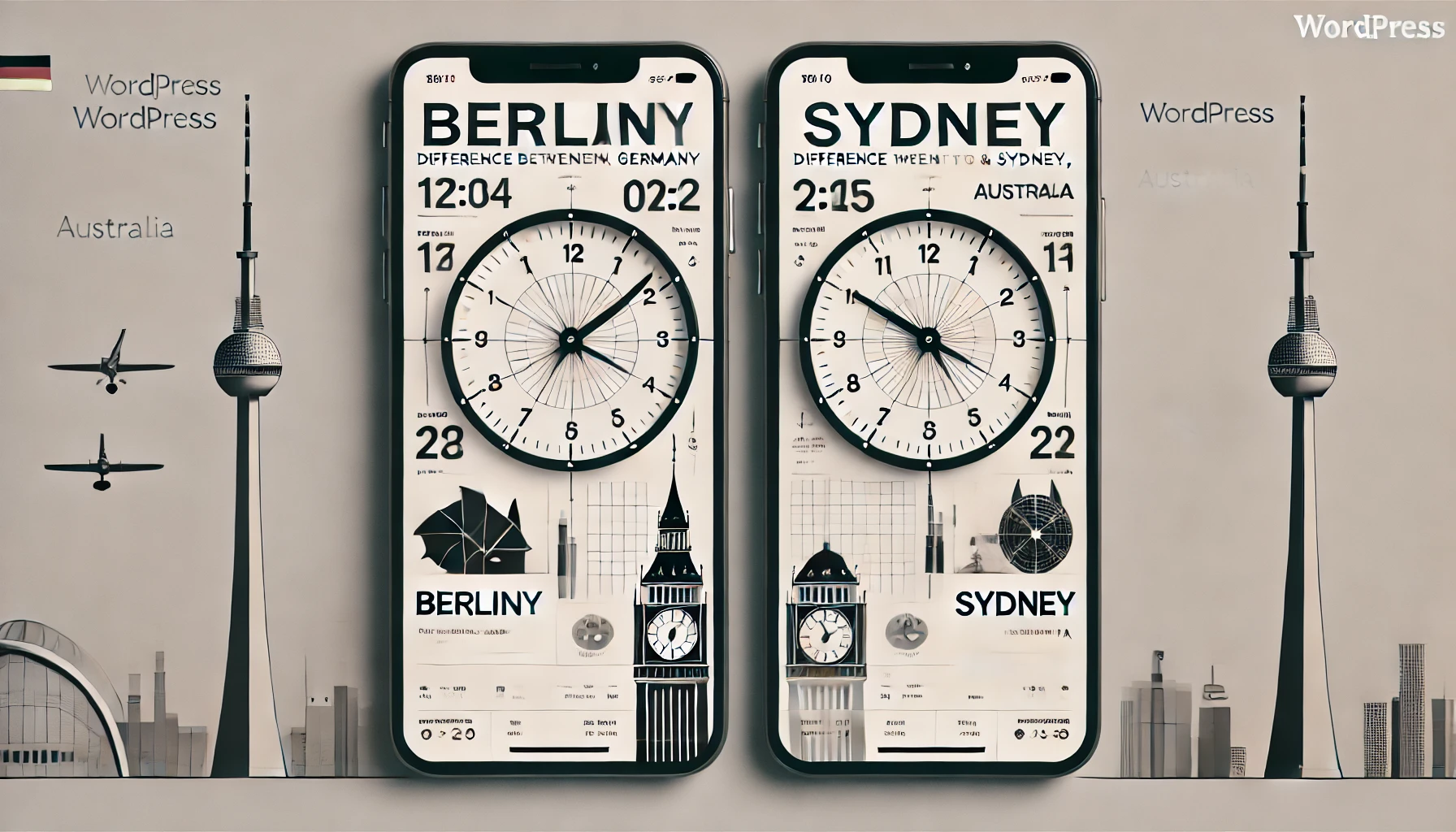Time Difference between Germany and Sydney CalenUP
