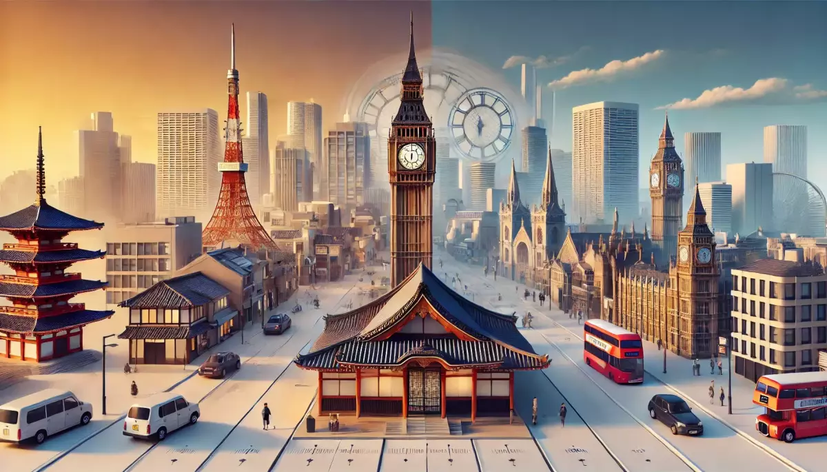 Time Difference between Tokyo and London